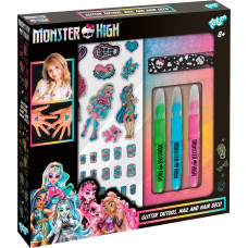 Totum “Monster High” kreativt dekorationsset för naglar, kropp och hår, 560109