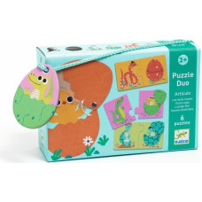 DJECO Tvådelat pussel – Ägg (12 st.) DJ08193