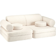 Wigiwama Cream White Settee Soffa