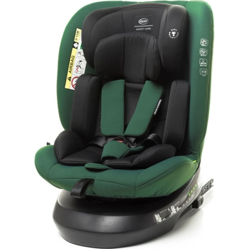 4Baby Bilbarnstol MATT-FIX 40-150cm DARK GREEN I-SIZE