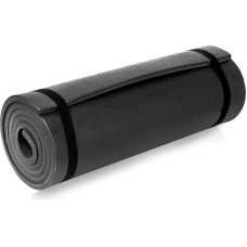 Spokey CAMPINOS – svart tvåskikts liggunderlag 180×50×1 cm med ökad mekanisk hållbarhet