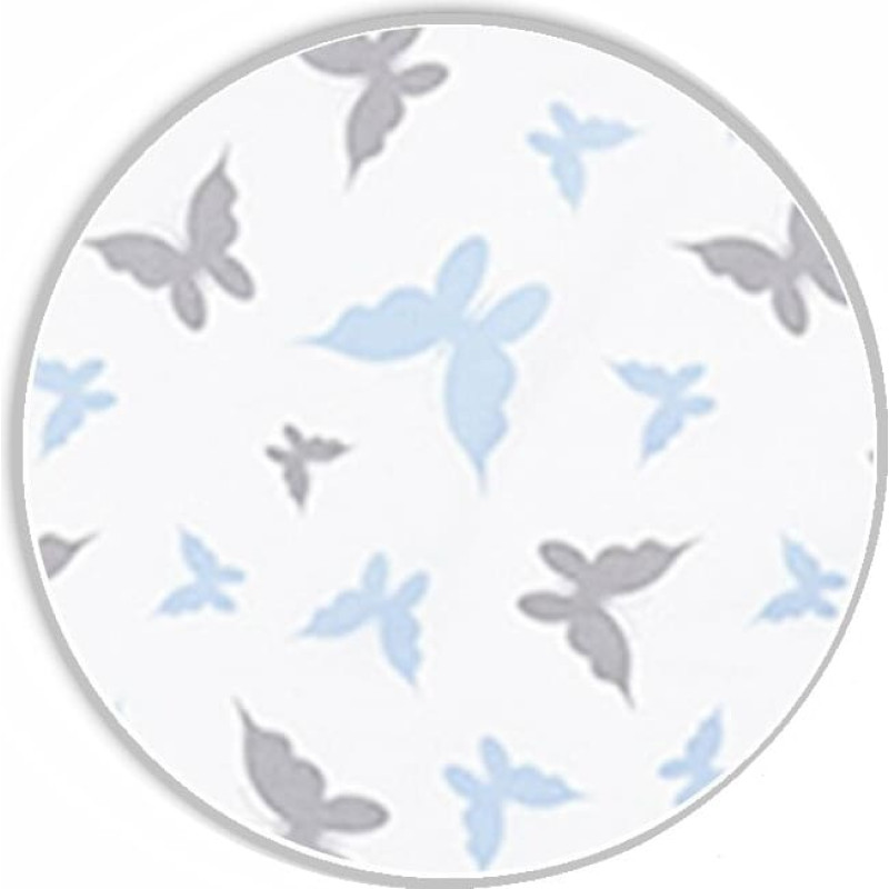 Ankras Bedding set - 6  parts - 120/90/360 - BUTTERFLY - BLUE