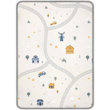 Milly Mally ihoprullningsbar skumlekmatta Kinder Bear and Farm