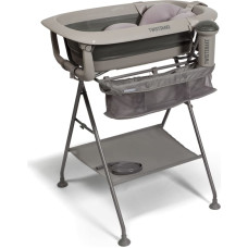 Twistshake Luxury badset – hopfällbart babybadkar med stativ, mörkgrå – 79146