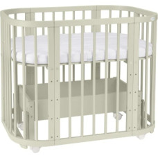 Babysäng 5-i-1 med madrass och vagga-funktion olivgrön, Waldin