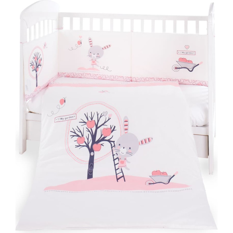 Bedding set 2pcs EU Style 70/140 Pink Bunny