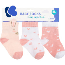 Baby socks with 3D ears Rabbits in Love 6-12m