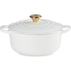 Le Creuset Čuguna katls apaļš Ø20cm / 2,4L balts