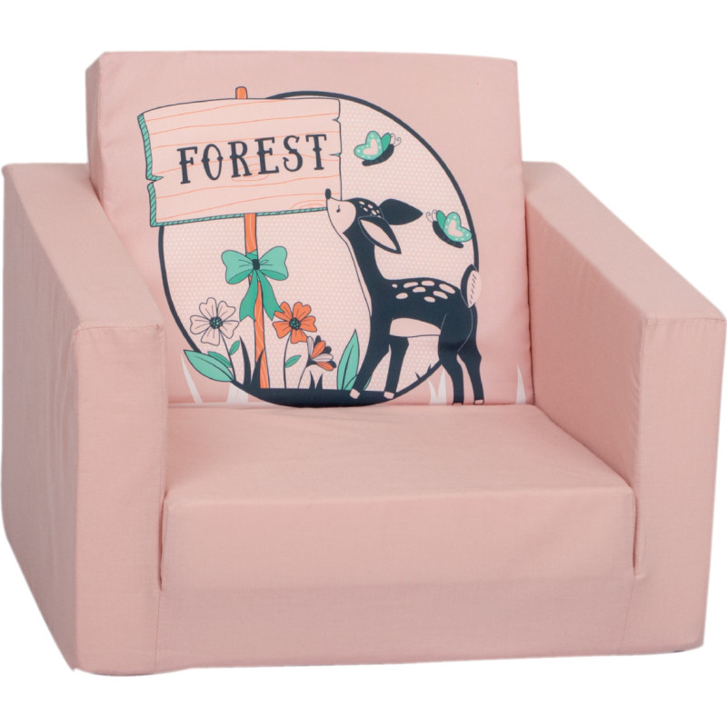 Delta Trade DT5 mjuk, utdragbar enkelsitsig barnfåtölj, modell DT5-23001