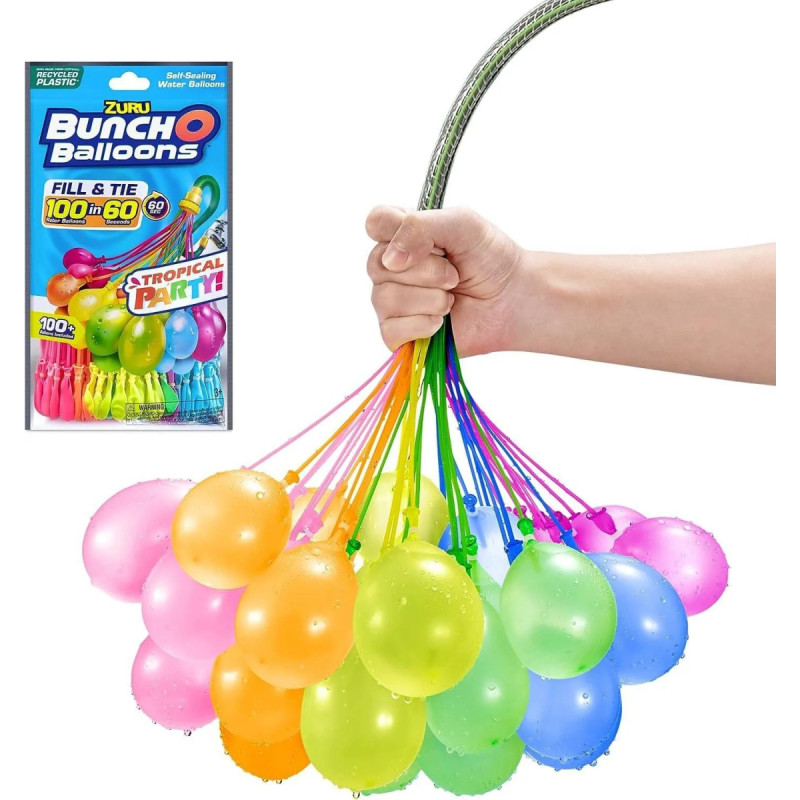 Zuru Bunch O Balloons – vattenballonger "Tropical Party", 100 st