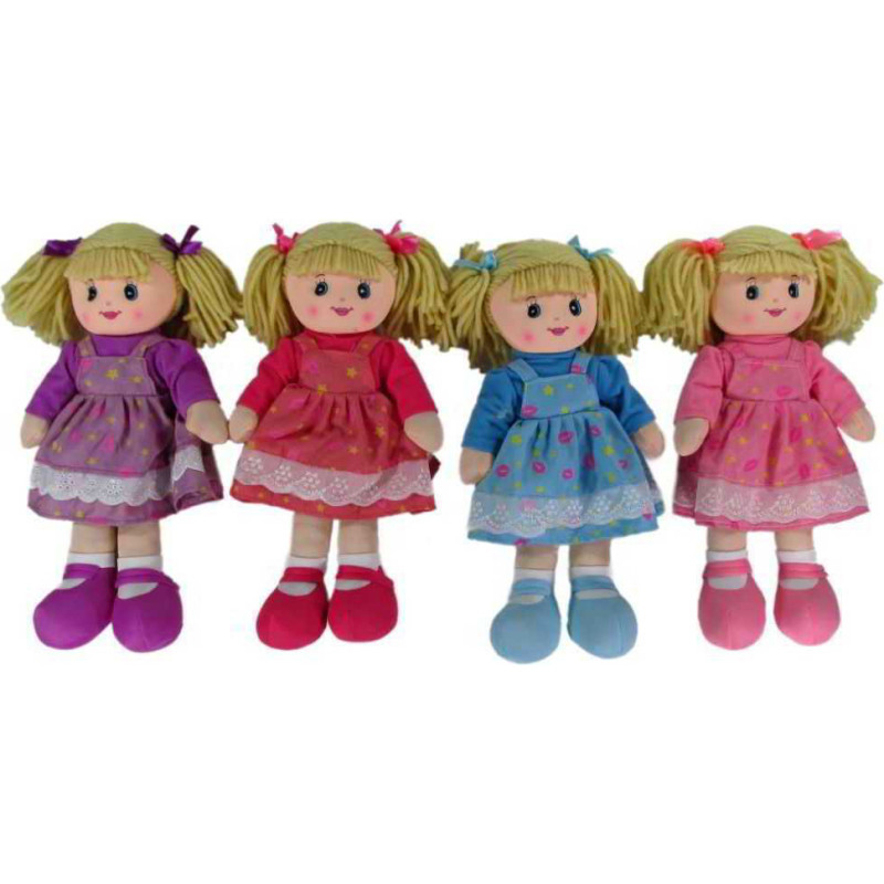 Tygdocka med ljud – 4 varianter