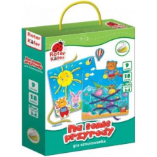 Utomhusspel med snören och kardborreband