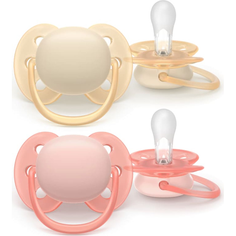 Philips Avent SCF091/38 mjuk napp, 0–6 månader