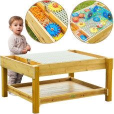 Masterkidz pedagogiskt träbord 1200L för STEM-aktiviteter utomhus + tillbehör