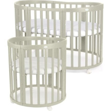 Oval babysäng 7-i-1 med madrass Olive, WALDIN