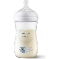 PHILIPS AVENT Natural Response barošanas pudelīte Koala 260 ml, lēnas plūsmas knupītis, 1m+ SCY903/67