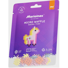 Marioinex 905876 Klocki micro waffle 120 szt. (Kucyk)+ micro waffle 150 gratis!