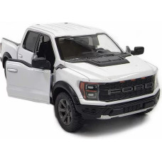 Kinsmart leksaksbil, 2022 Ford F-150 Raptor, vit