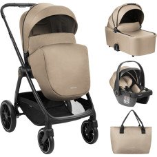 KIKKABOO barnvagn 3-i-1 med liggdel Modena Beige