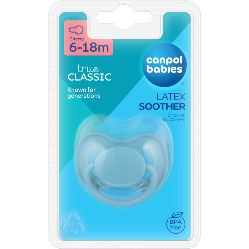 Canpol BABIES Latexrundnapp NUDE, 6-18m,  23/224_blu