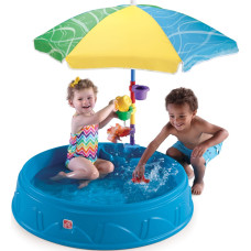 Step2 pool med parasoll 2-i-1 – sandlåda för barn