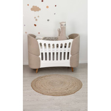 Ingvart oval spjälsäng Transformers Fly Bed – beige färg