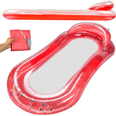 BESTWAY 43103 uppblåsbar poolmadrass med nät, röd färg