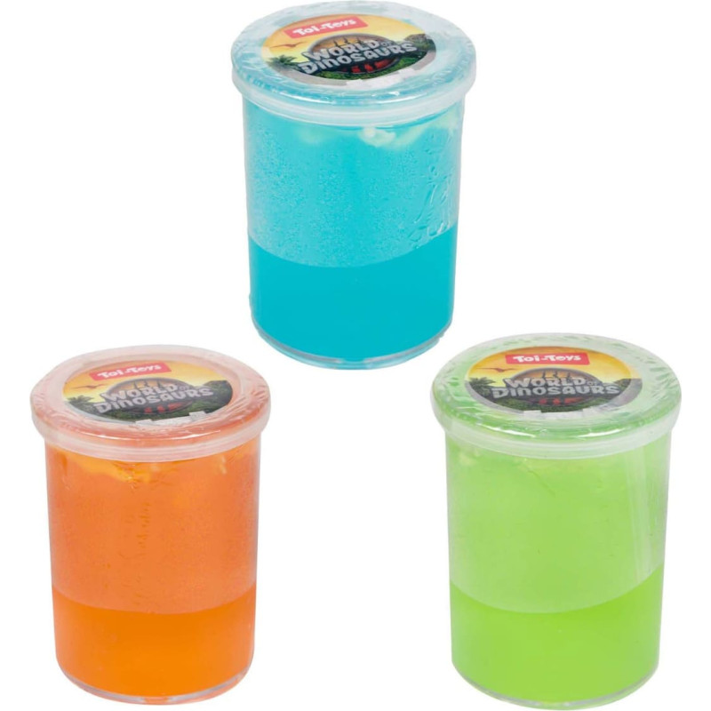 Slime med dinosaurieskelett, 125 g.