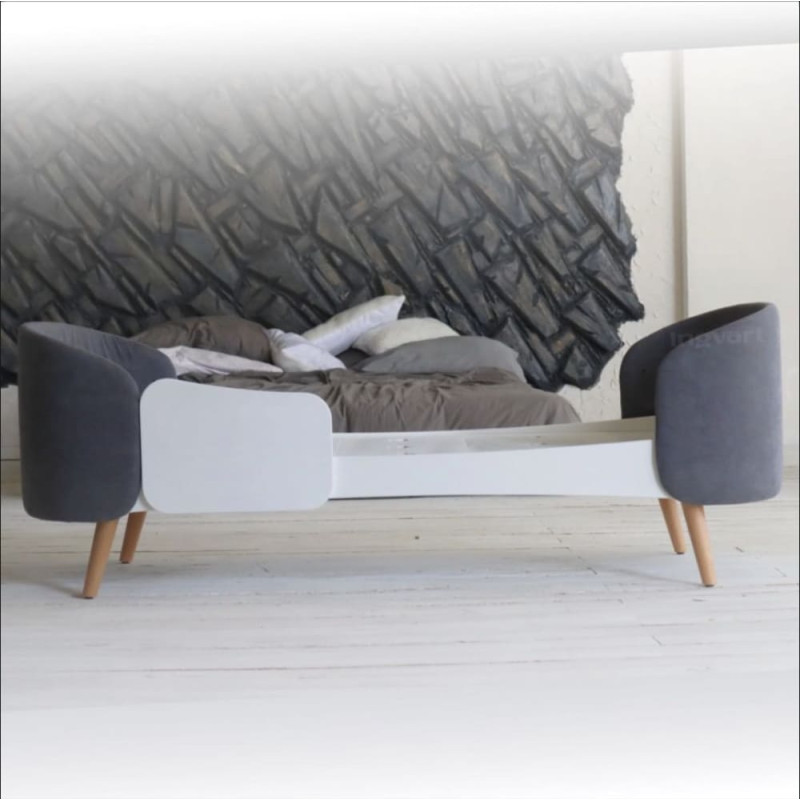 Ingvart skyddsräcke till Fly-säng – vit