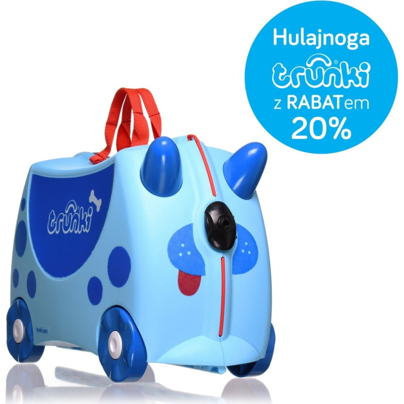 Trunki TRU-0063 Rullande Resväska Hund