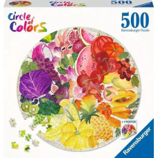 Ravensburger pussel 500 bitar – Färgernas cirkel: Frukt och grönsaker