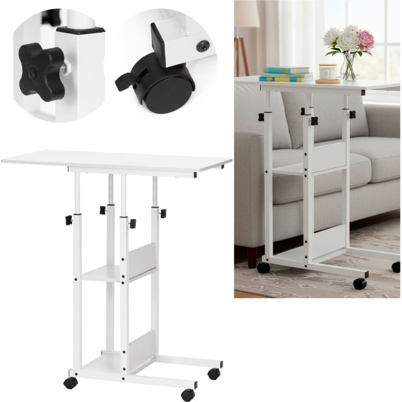 Springos Mobile desk 73–85 x 40 x 80 cm HF0059