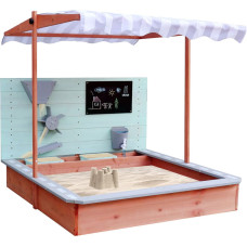 LULILO SABLO sandlåda i trä med vridbart tak