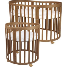Oval babysäng 7-i-1 med madrass Vintage, WALDIN