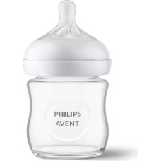 PHILIPS AVENT Natural Response stikla zīdaiņu pudelīte 125 ml, jaundzimušā knupītis, 0m+ SCY930/01