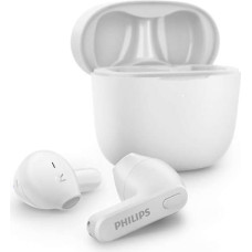 Akcija! PHILIPS in-ear true bezvadu austiņas ar portatīvo uzlādes ietvaru, baltas