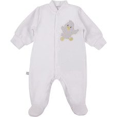 UBRANKA EWA 929990 NEWBORN Velour romper  56 size. white