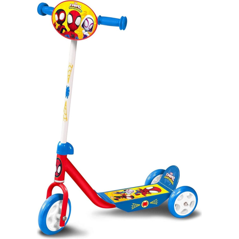 Trehjulig sparkcykel med Spidey-tema