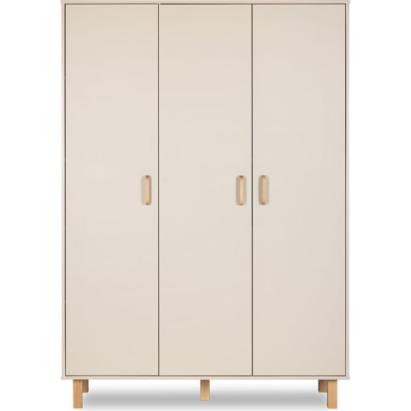 Tredelat skåp Klupś LAURA, champagne – bok