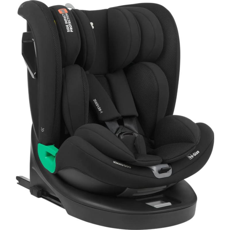 KIKKABOO bilbarnstol 40-150 cm i-Reverse i-SIZE Dark Grey