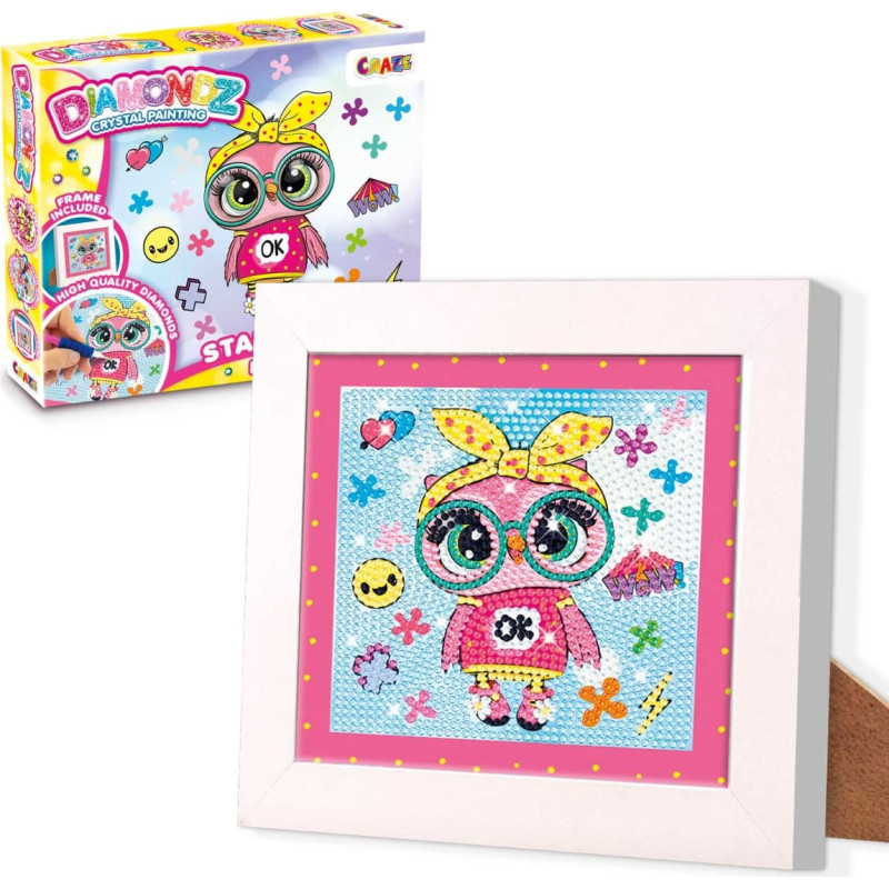 Diamantbroderi ”Uggla” med fotoram