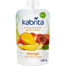 Kabrita Fruit puree with goat milk cream "Mango and Apple puree" for babies from 6 months, 100g