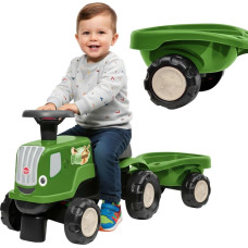 Falk åktraktor med släp Birdy Farm, grön, 1–3 år