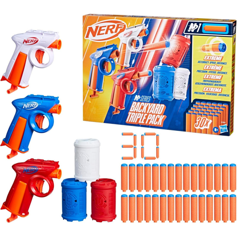 Hasbro Nerf Nerf Backyard Triple Pack 3 blasters G1804