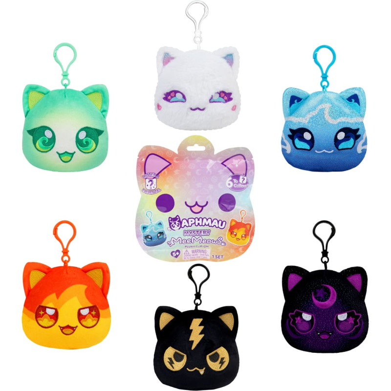 Aphmau Catface Plush Clip-On "Elemental", 10 cm