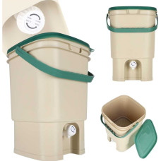 LUARO hushållskompost, 15 l kompostbehållare för köksavfall