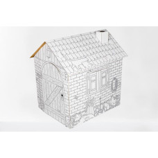 Annahouse Foldable Cardboard Playhouse Country House 87 × 71 × 88 cm