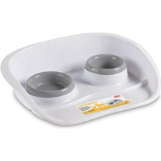 Stefanplast Barības bļodu komplekts Set Dinner 0,25+0,35L 46x35x11cm pelēks