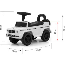 MILLY MALLY MERCEDES G350D stumjamā mašīna - skrejmašīna WHITE S