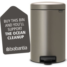 BRABANTIA atkritumu tvertne ar pedāli NewIcon, 12 l, Platinum